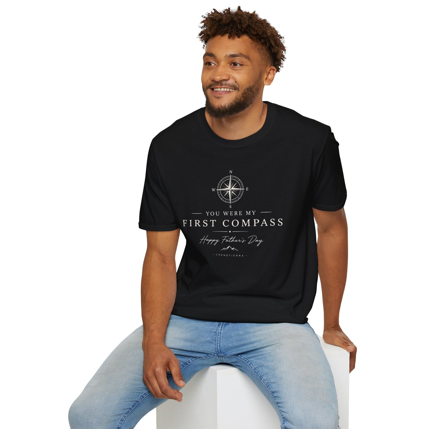 Cronotierra "You Were My First Compass" T-Shirt — Father's Day Gift Tee