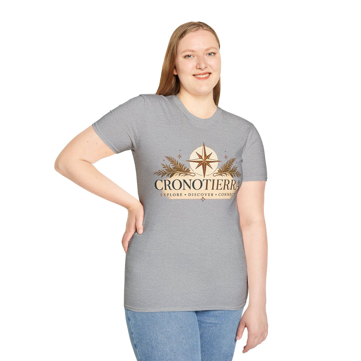 Cronotierra Compass T-Shirt — Explore • Discover • Connect