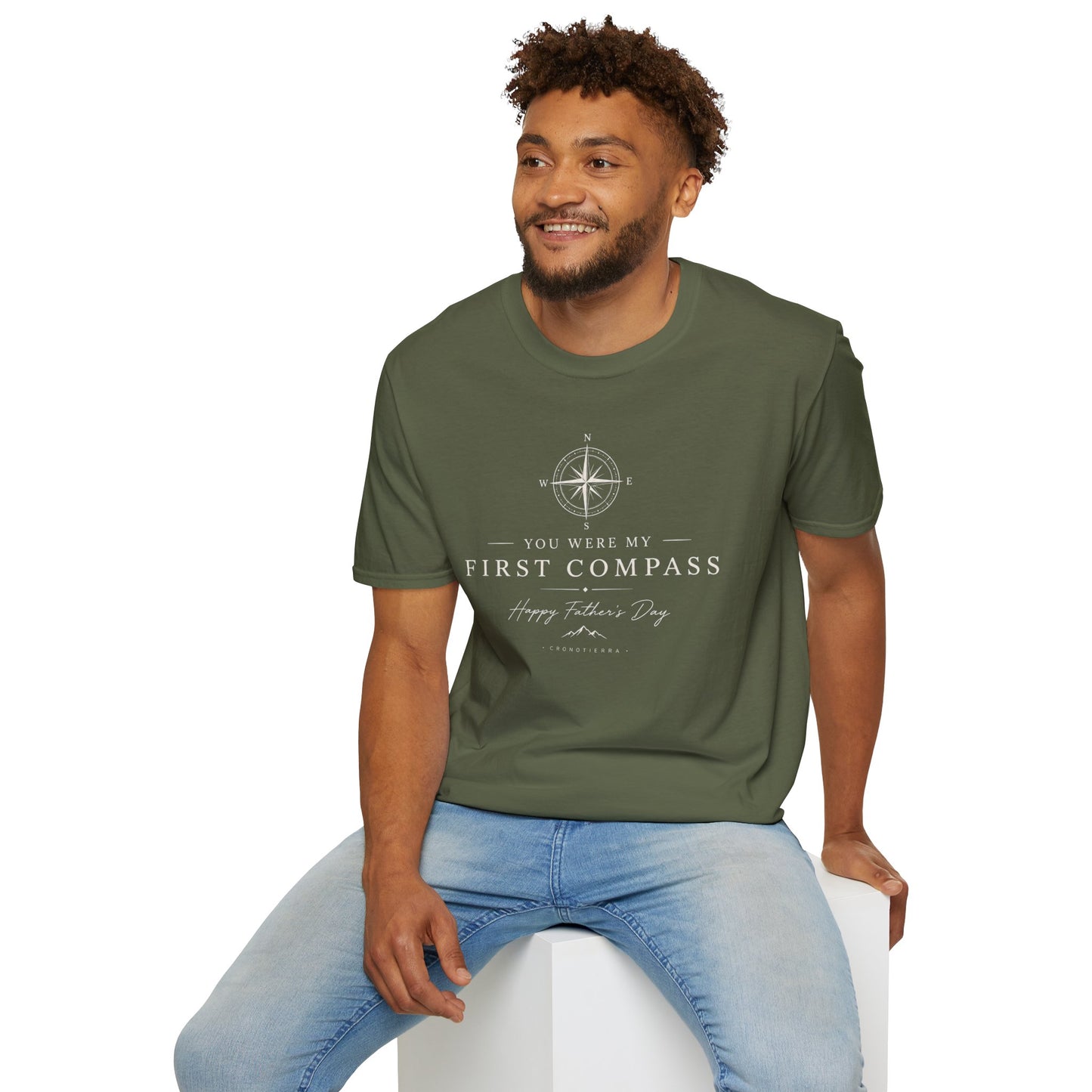 Cronotierra "You Were My First Compass" T-Shirt — Father's Day Gift Tee