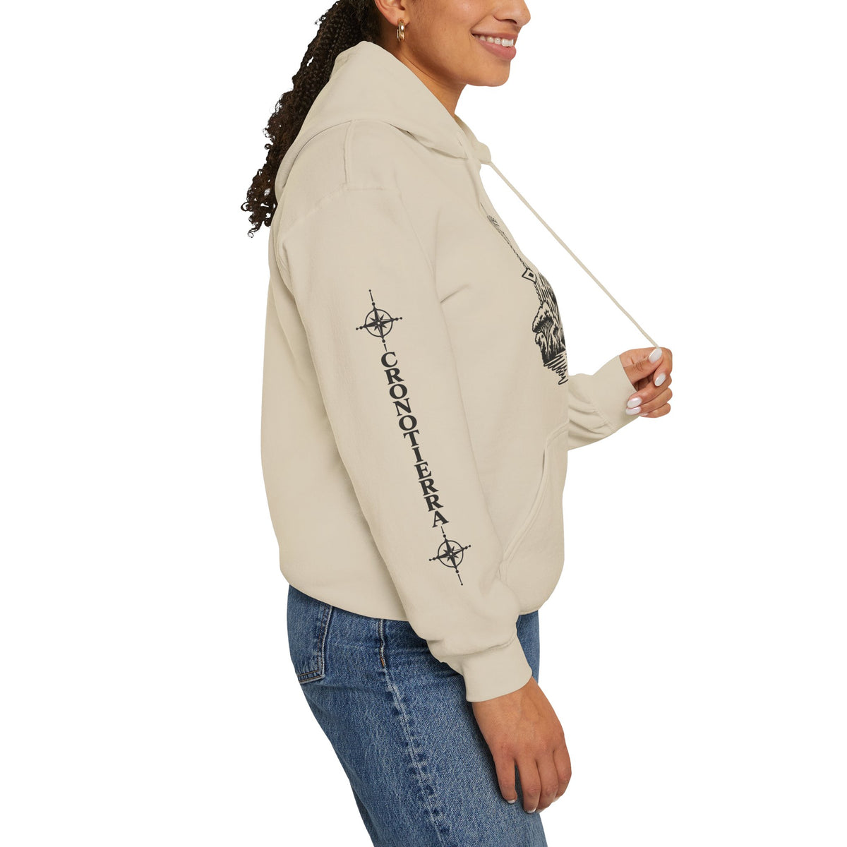Jaguar Compass Hoodie – Cronotierra Adventure Graphic Sweatshirt