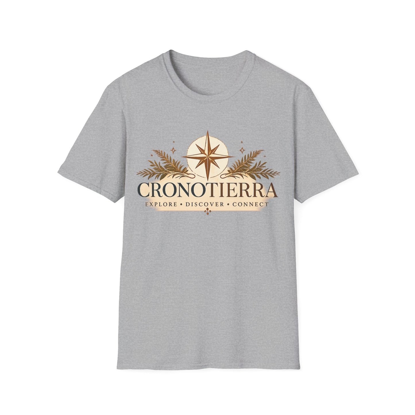 Cronotierra Compass T-Shirt — Explore • Discover • Connect