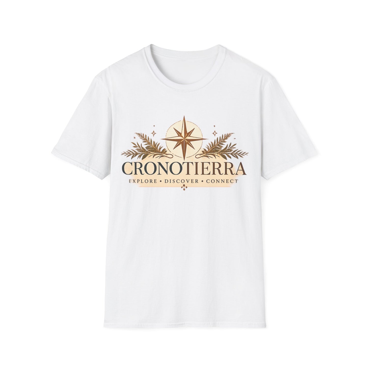 Cronotierra Compass T-Shirt — Explore • Discover • Connect