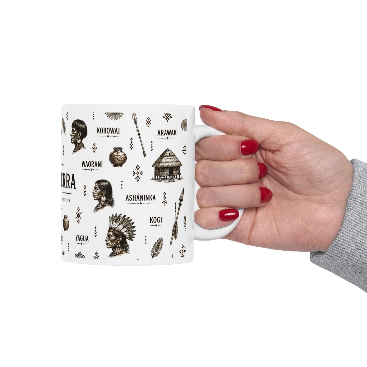 Cronotierra Tribal Icons Mug | Heritage, Culture & Exploration (11oz/15oz)