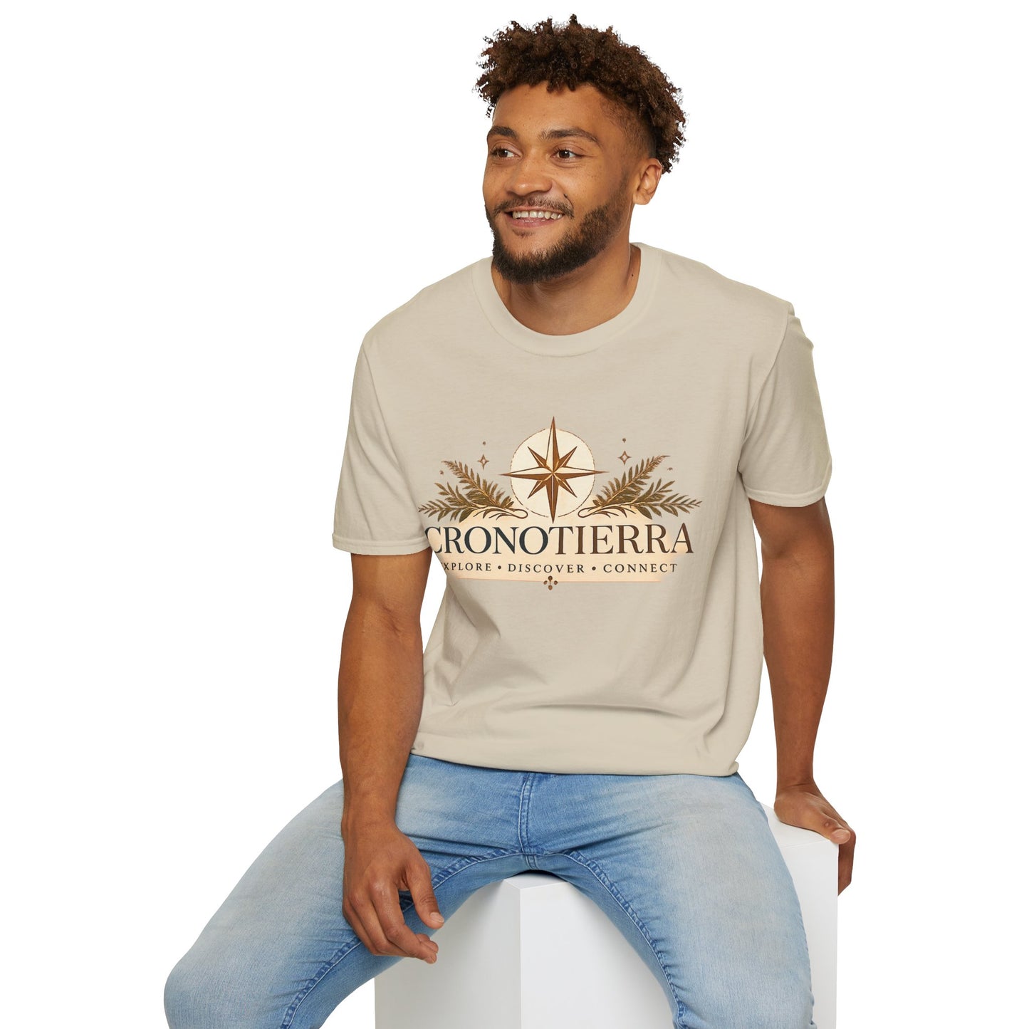 Cronotierra Compass T-Shirt — Explore • Discover • Connect