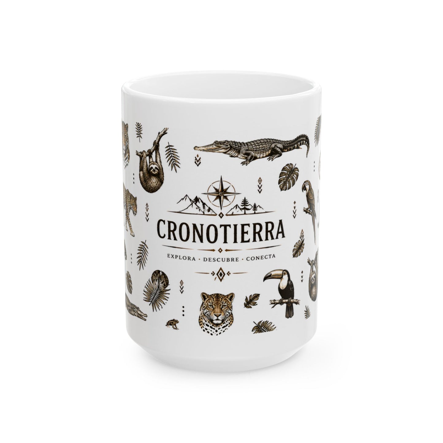 Cronotierra Jungle Heritage Mug | Wildlife, Nature & Exploration (11oz/15oz)