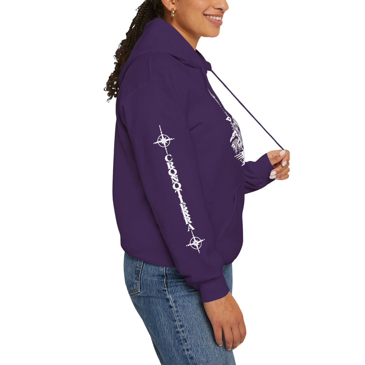 Jaguar Compass Hoodie – Cronotierra Adventure Graphic Sweatshirt