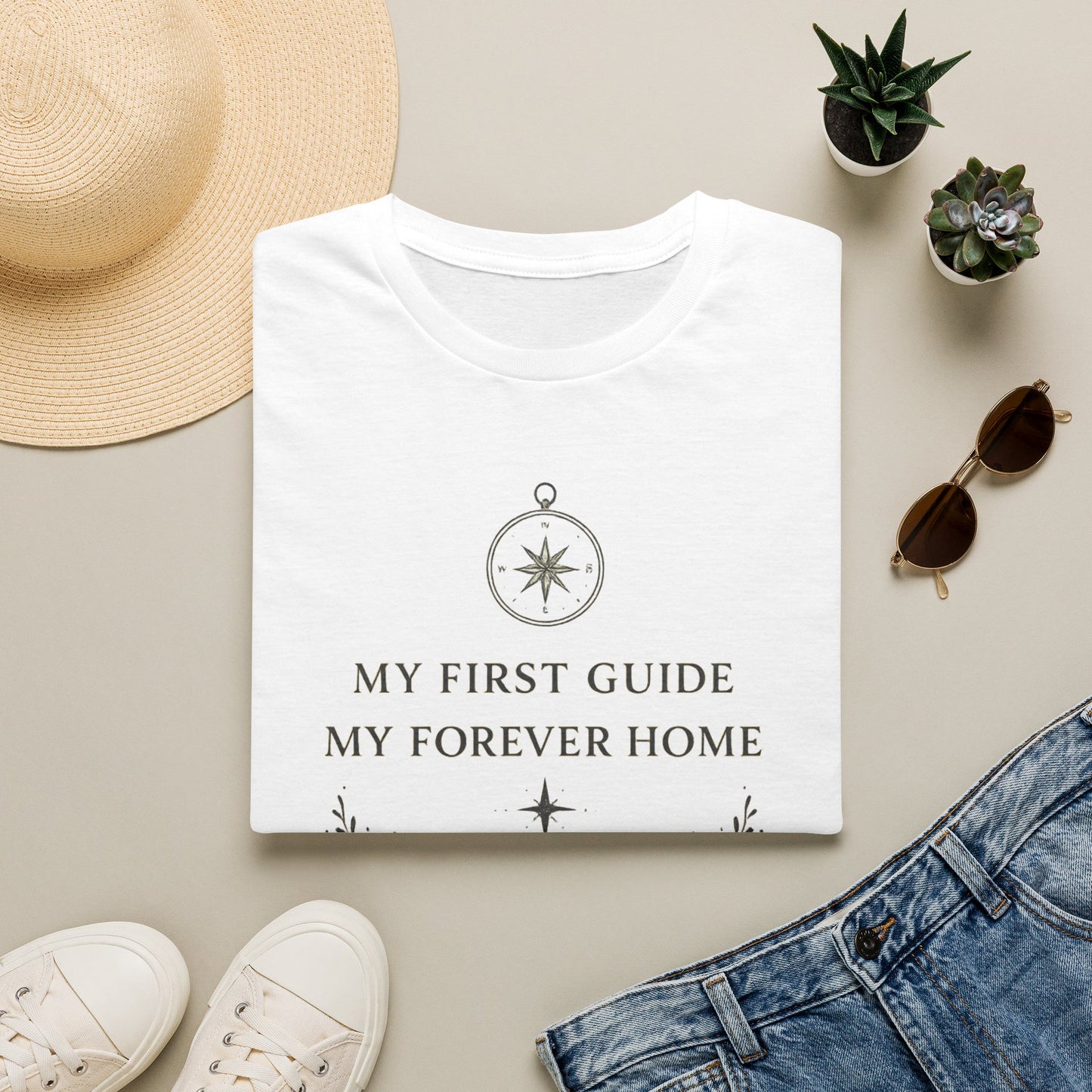 Cronotierra "My First Guide, My Forever Home" T-Shirt — Mother's Day Gift Tee
