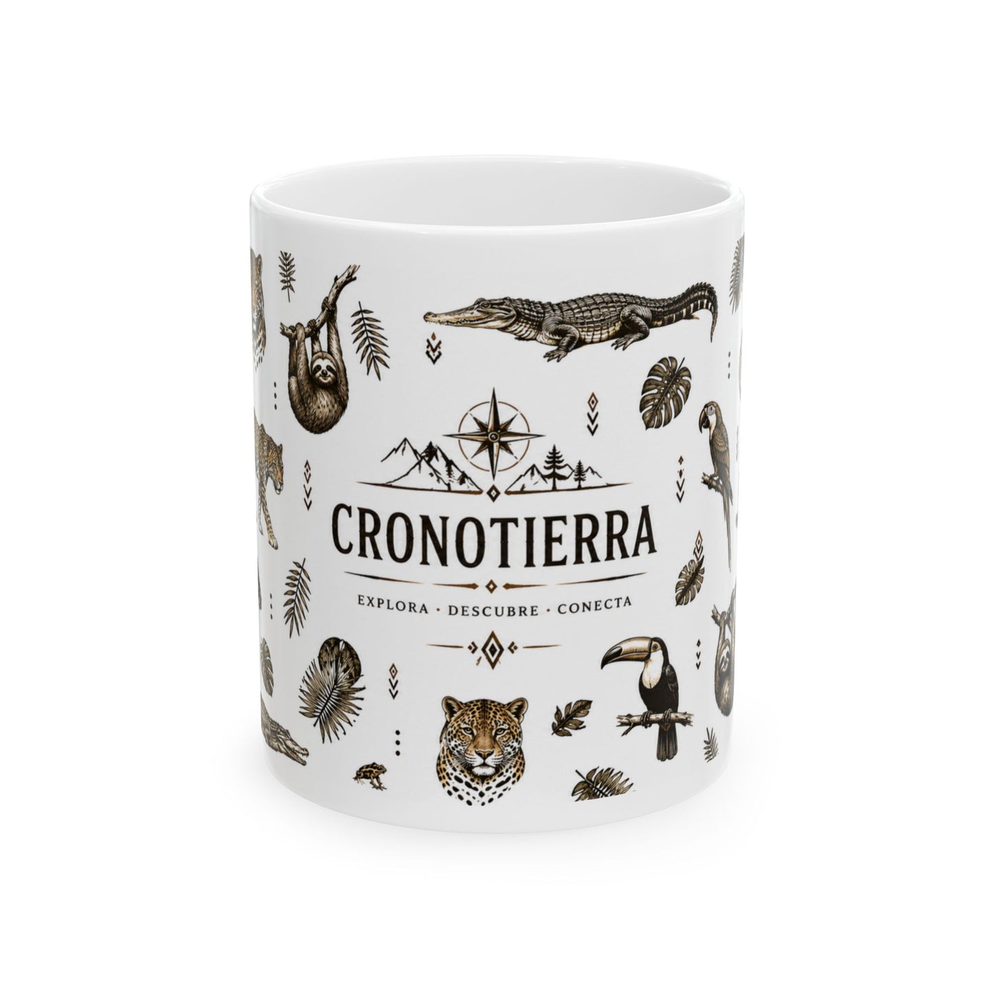 Cronotierra Jungle Heritage Mug | Wildlife, Nature & Exploration (11oz/15oz)