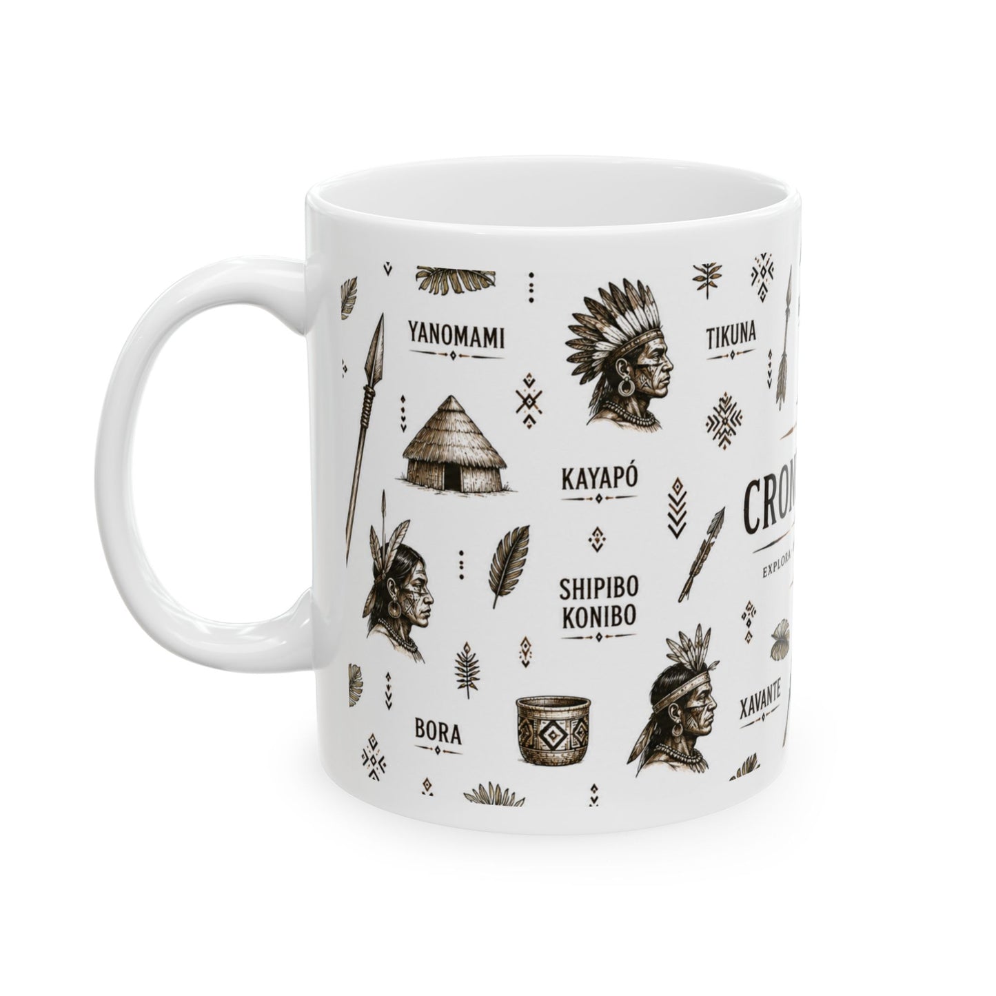 Cronotierra Tribal Icons Mug | Heritage, Culture & Exploration (11oz/15oz)
