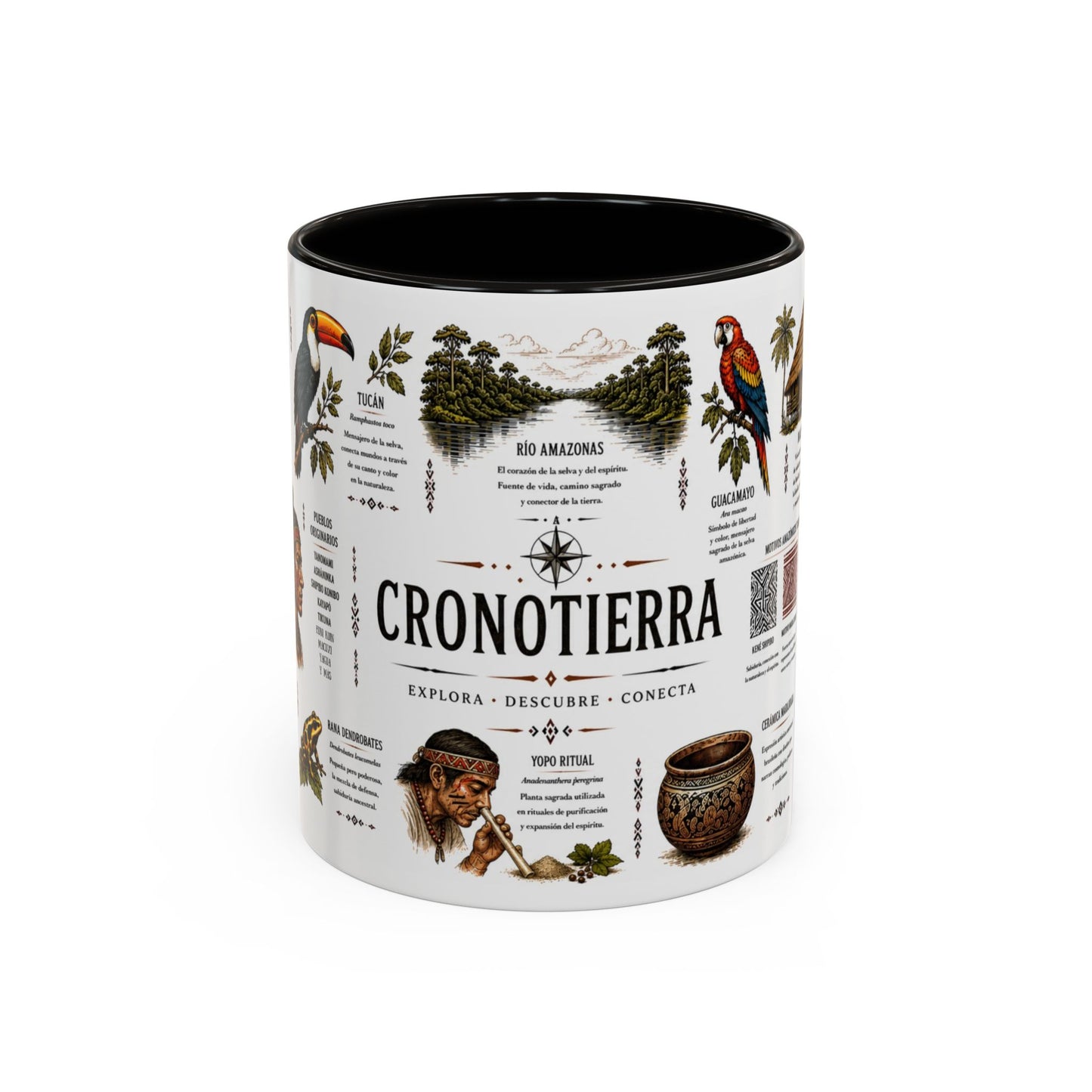 Cronotierra Amazonian Mug | Culture, Wildlife & Exploration (11oz/15oz)