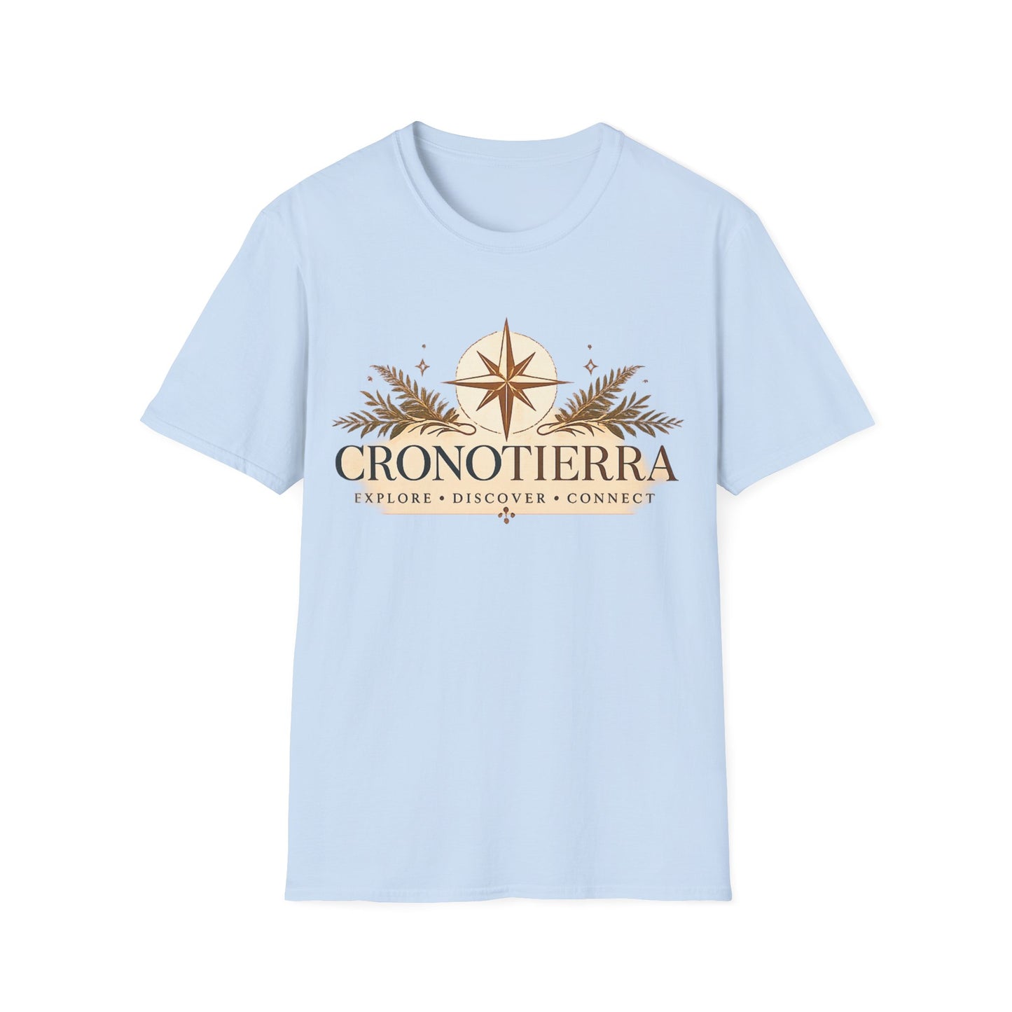 Cronotierra Compass T-Shirt — Explore • Discover • Connect
