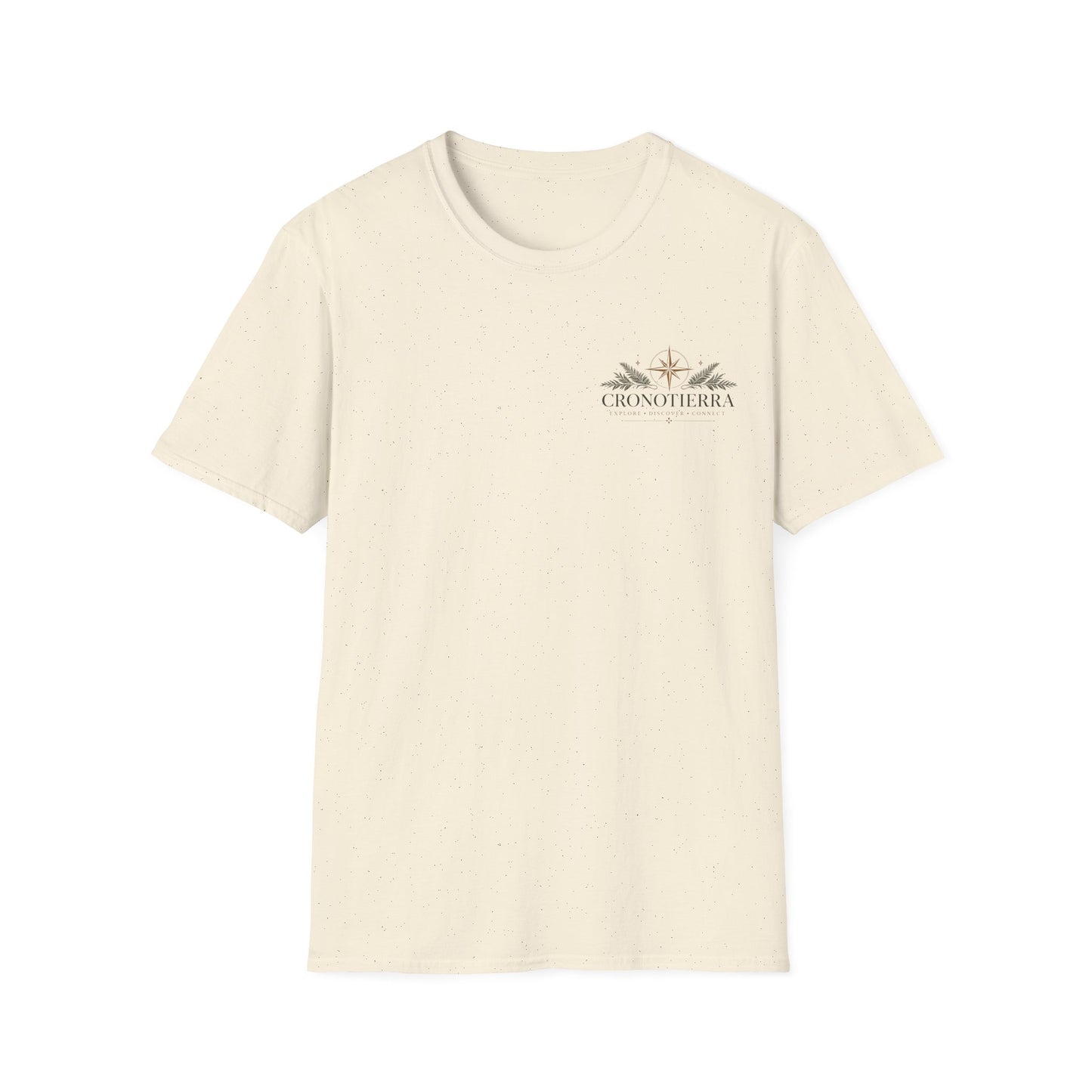 Cronotherapy Logo T‑Shirt — Minimal Sunrise Botanical Graphic Tee