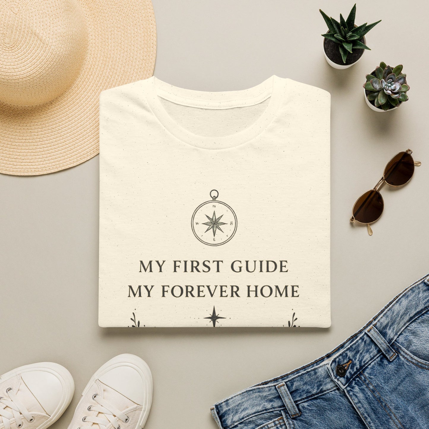 Cronotierra "My First Guide, My Forever Home" T-Shirt — Mother's Day Gift Tee