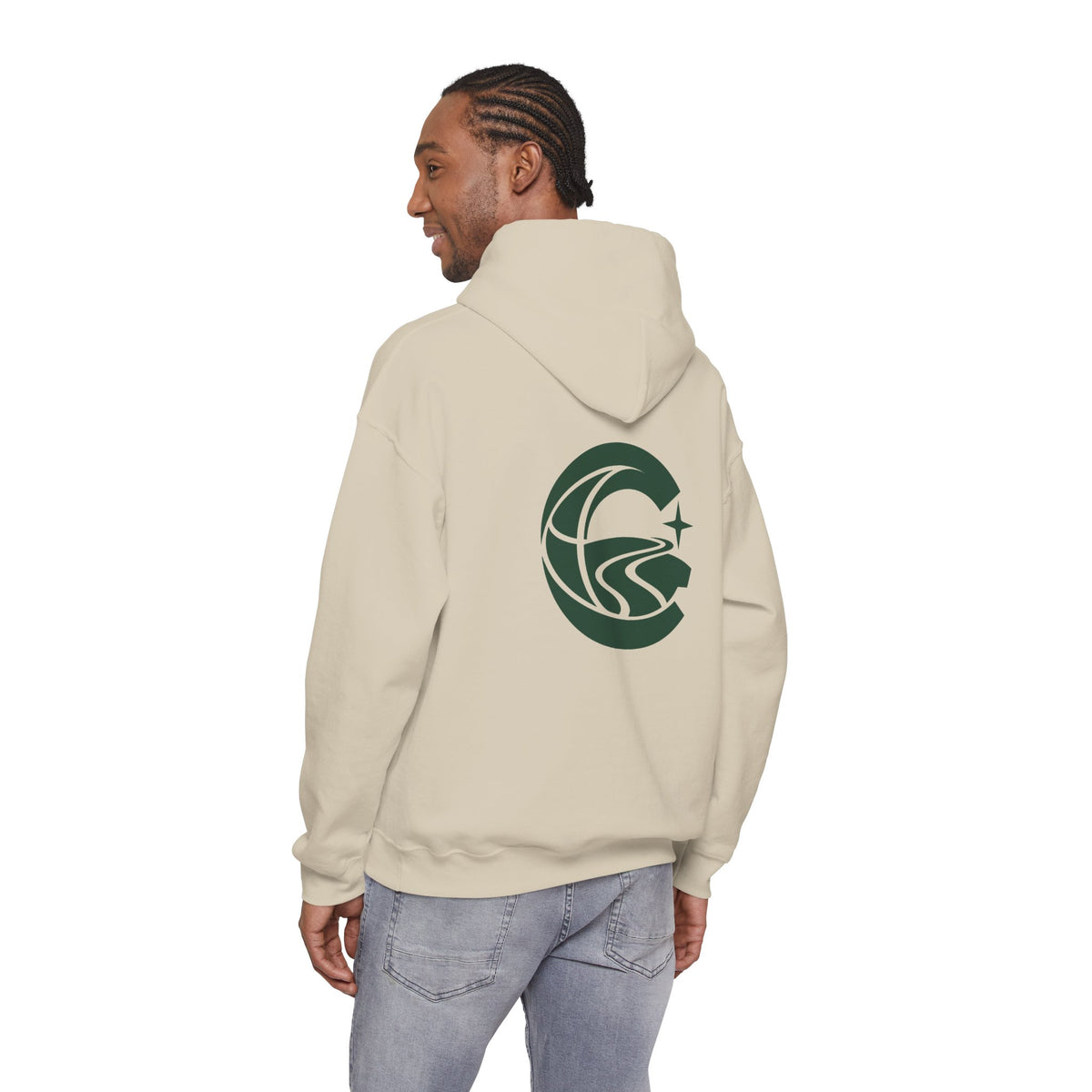 Sudadera con capucha gráfica Cronotierra Origin — Diseño inspirado en el legado