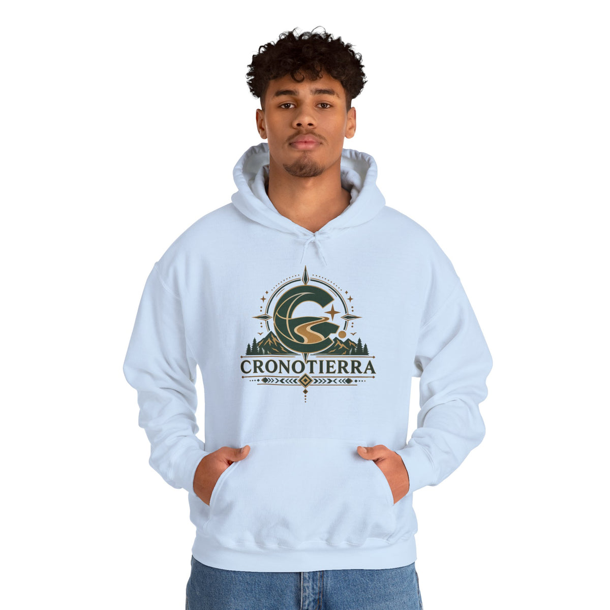 Cronotierra Adventure Hoodie – Unisex Heavy Blend Logo Sweatshirt