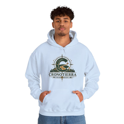 Cronotierra Adventure Hoodie – Unisex Heavy Blend Logo Sweatshirt
