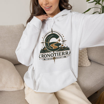 Cronotierra Adventure Hoodie – Unisex Heavy Blend Logo Sweatshirt