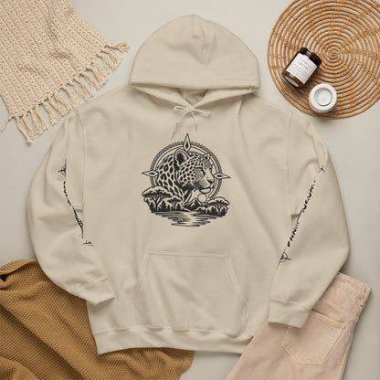 Jaguar Compass Hoodie – Cronotierra Adventure Graphic Sweatshirt