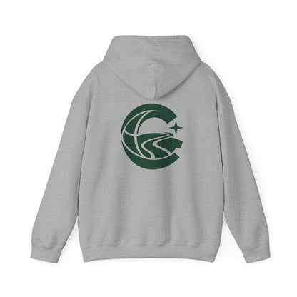 Sudadera con capucha gráfica Cronotierra Origin — Diseño inspirado en el legado