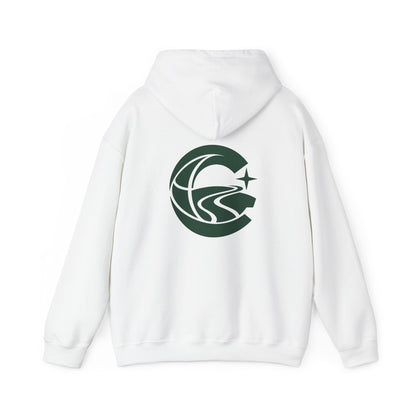 Sudadera con capucha gráfica Cronotierra Origin — Diseño inspirado en el legado
