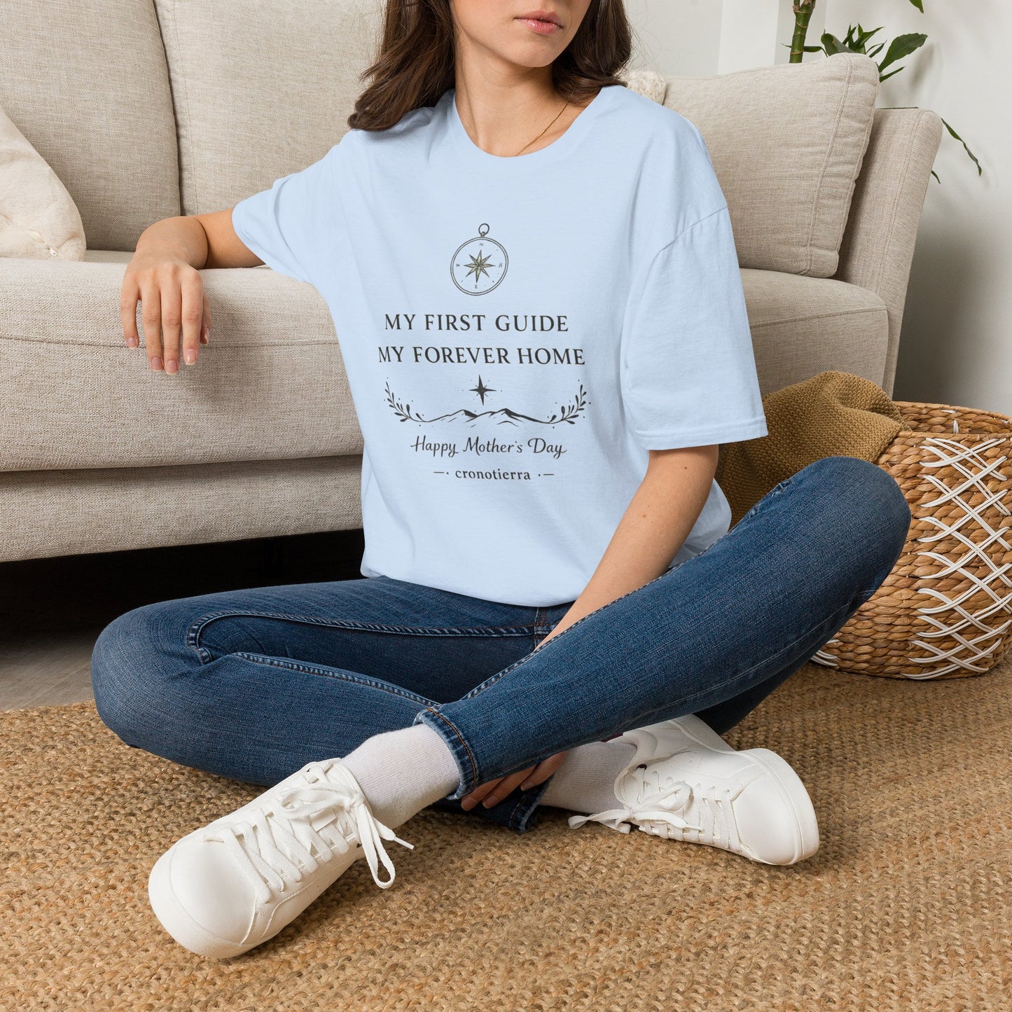 Cronotierra "My First Guide, My Forever Home" T-Shirt — Mother's Day Gift Tee