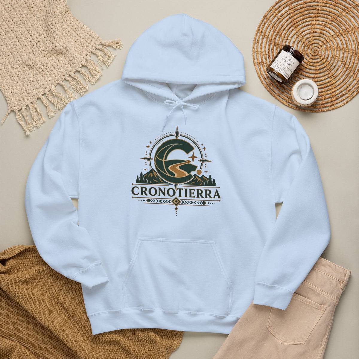 Cronotierra Adventure Hoodie – Unisex Heavy Blend Logo Sweatshirt