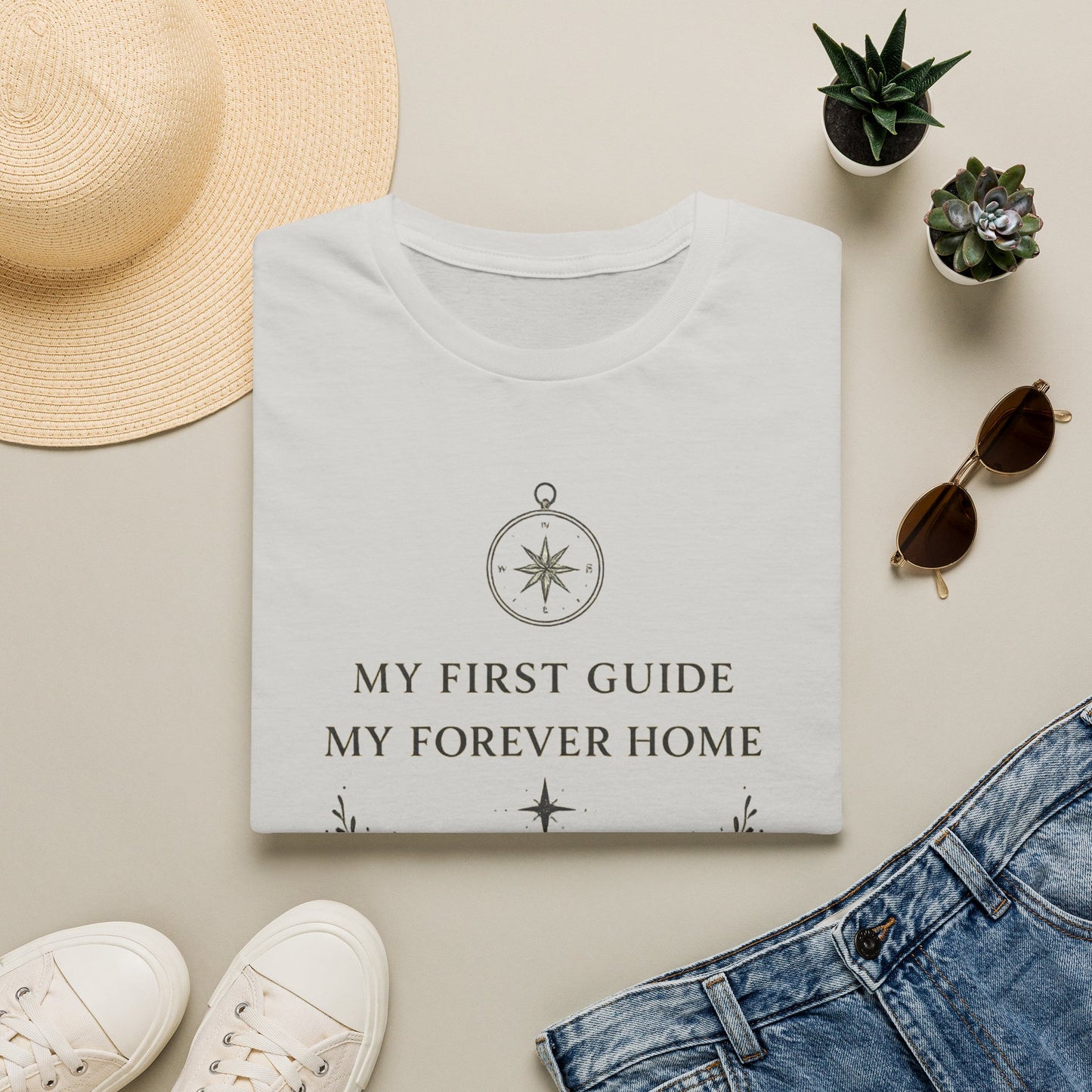 Cronotierra "My First Guide, My Forever Home" T-Shirt — Mother's Day Gift Tee