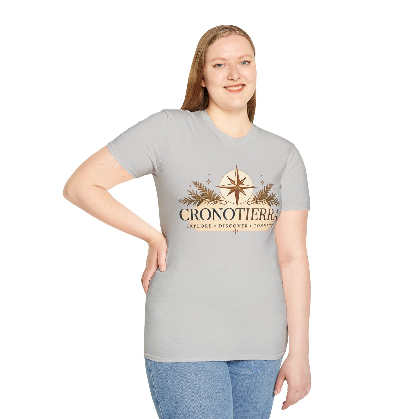 Cronotierra Compass T-Shirt — Explore • Discover • Connect