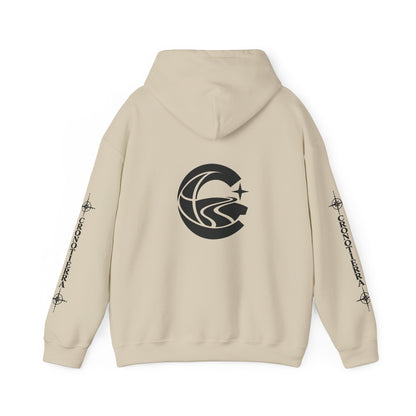 Jaguar Compass Hoodie – Cronotierra Adventure Graphic Sweatshirt