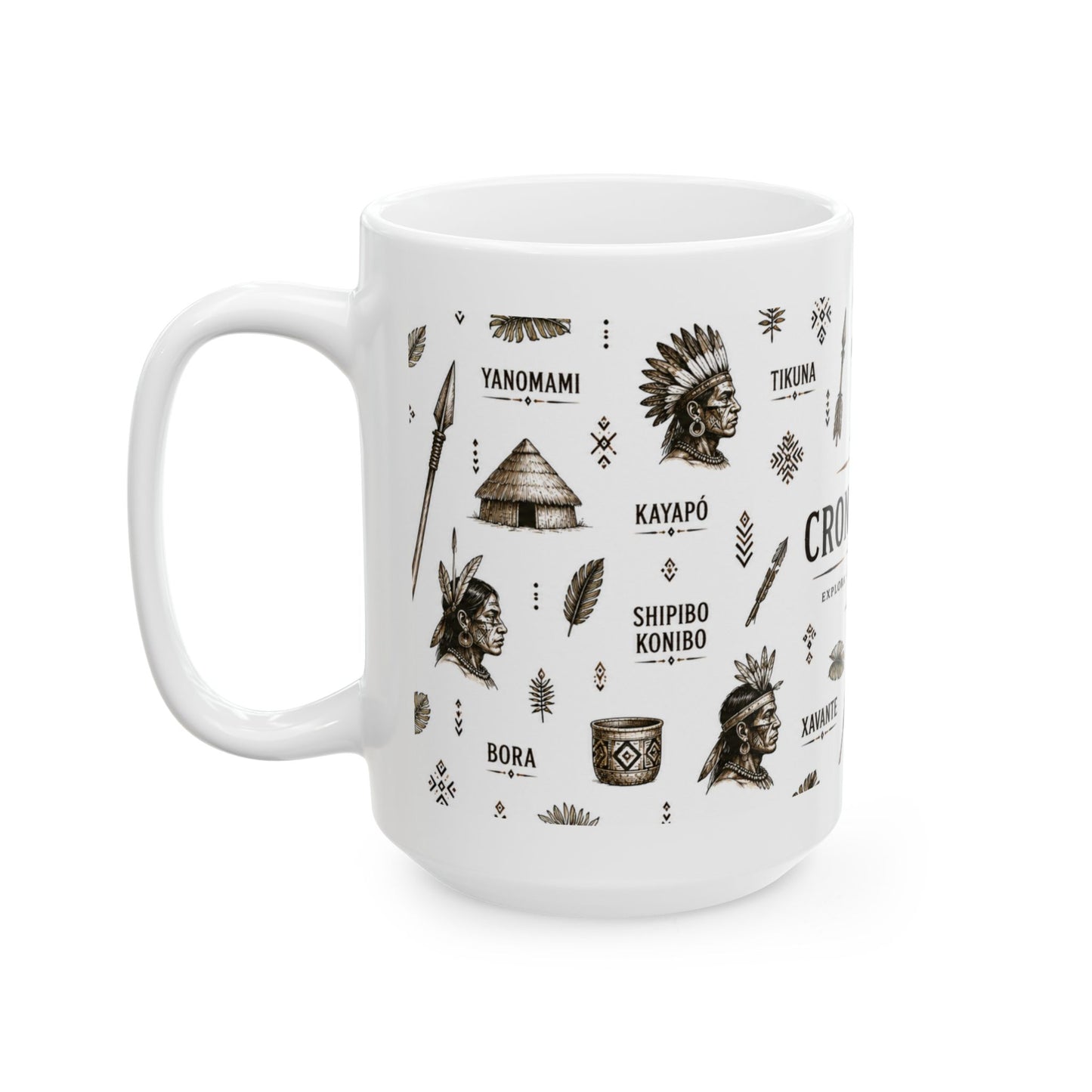 Cronotierra Tribal Icons Mug | Heritage, Culture & Exploration (11oz/15oz)