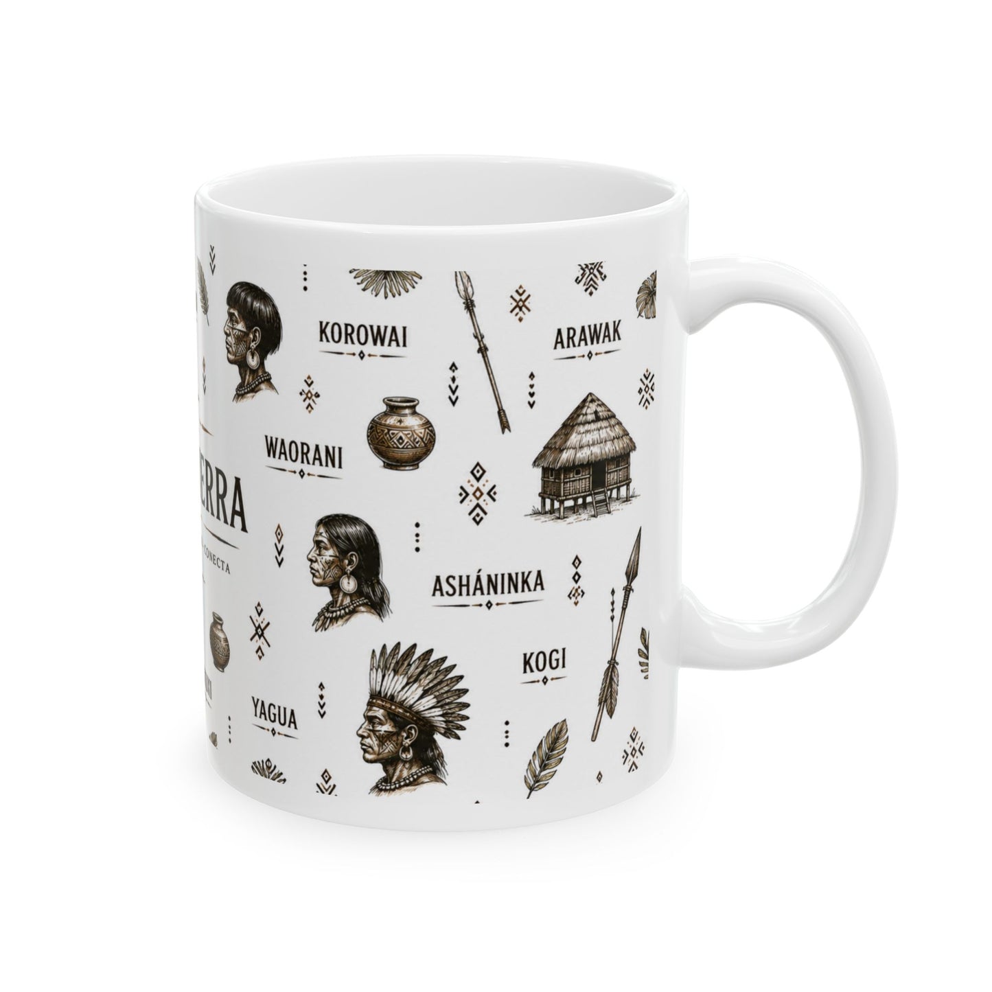 Cronotierra Tribal Icons Mug | Heritage, Culture & Exploration (11oz/15oz)