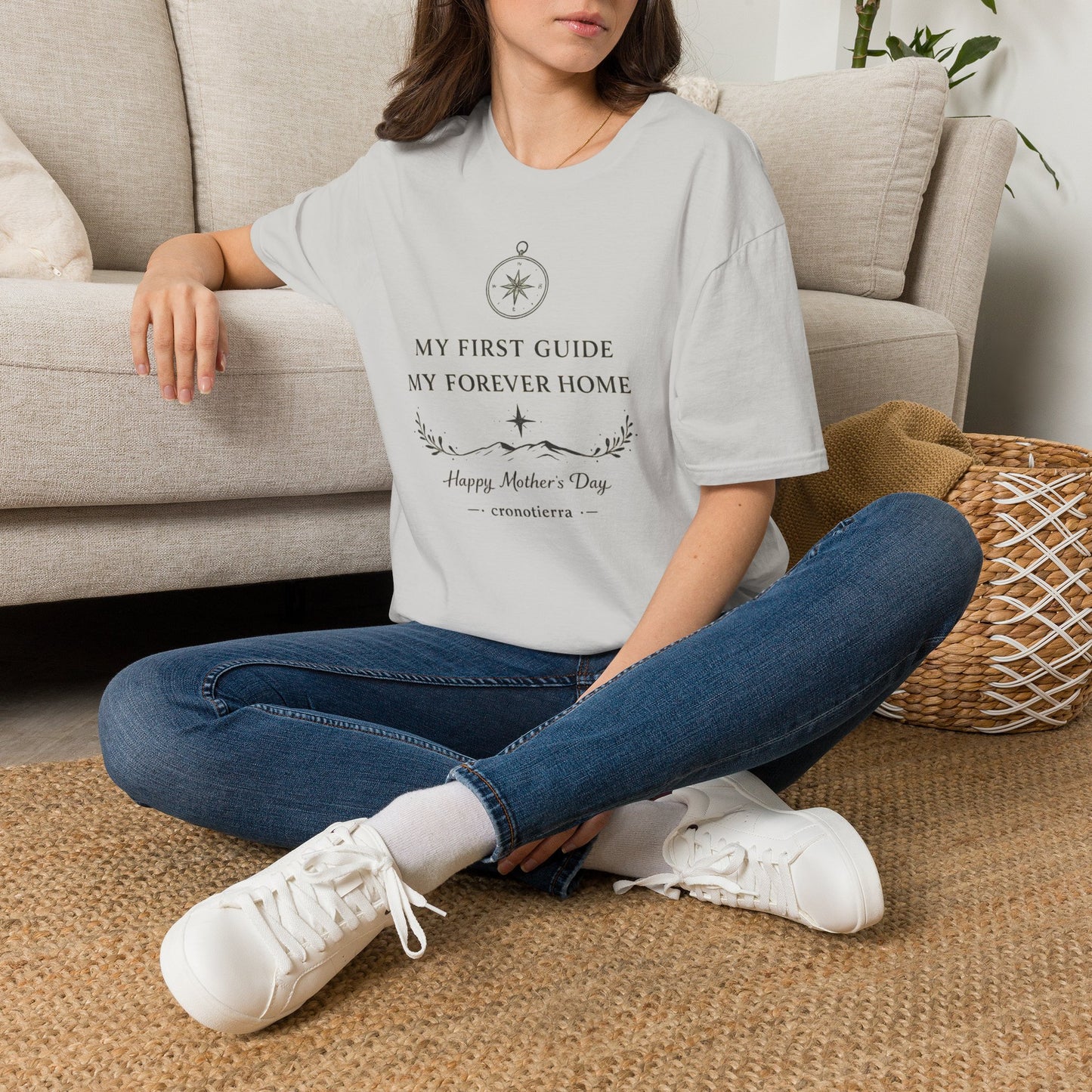 Cronotierra "My First Guide, My Forever Home" T-Shirt — Mother's Day Gift Tee