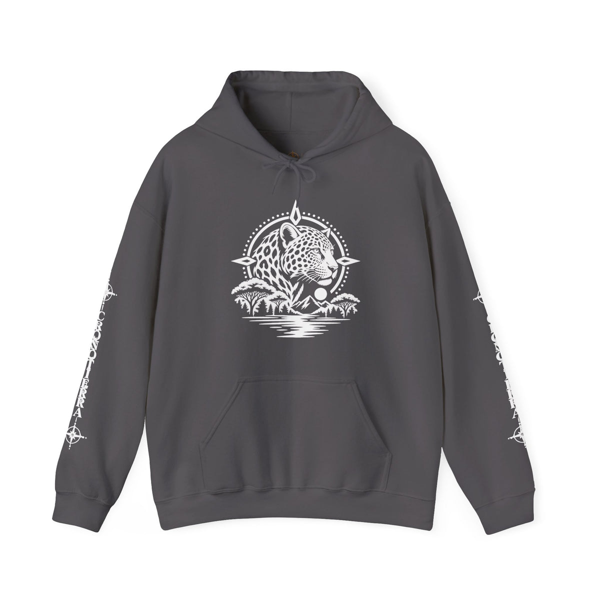 Jaguar Compass Hoodie – Cronotierra Adventure Graphic Sweatshirt