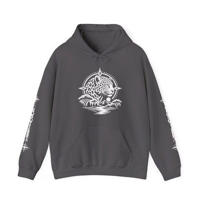 Jaguar Compass Hoodie – Cronotierra Adventure Graphic Sweatshirt