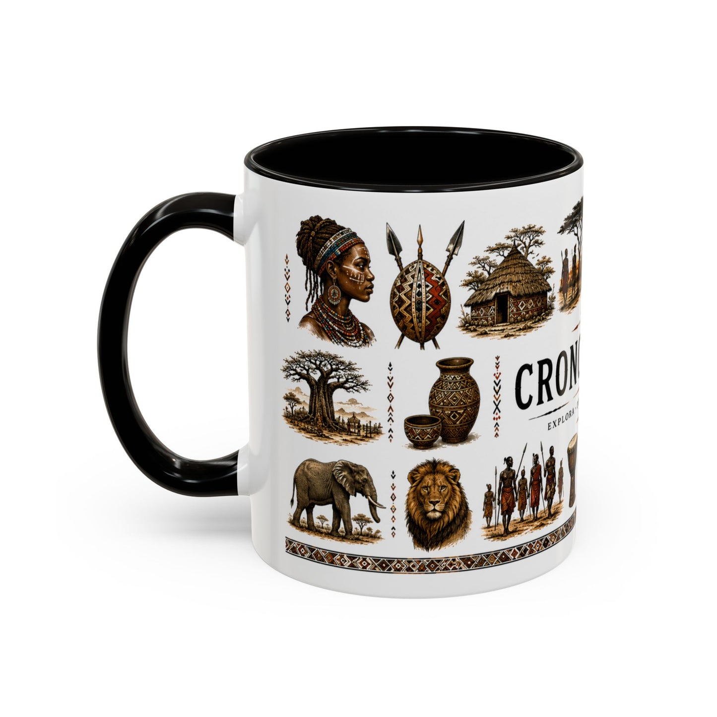 Cronotierra African Heritage Mug | Culture, Tradition & Exploration (11oz/15oz)