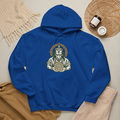 Sudadera con capucha gráfica Cronotierra Origin — Diseño inspirado en el legado