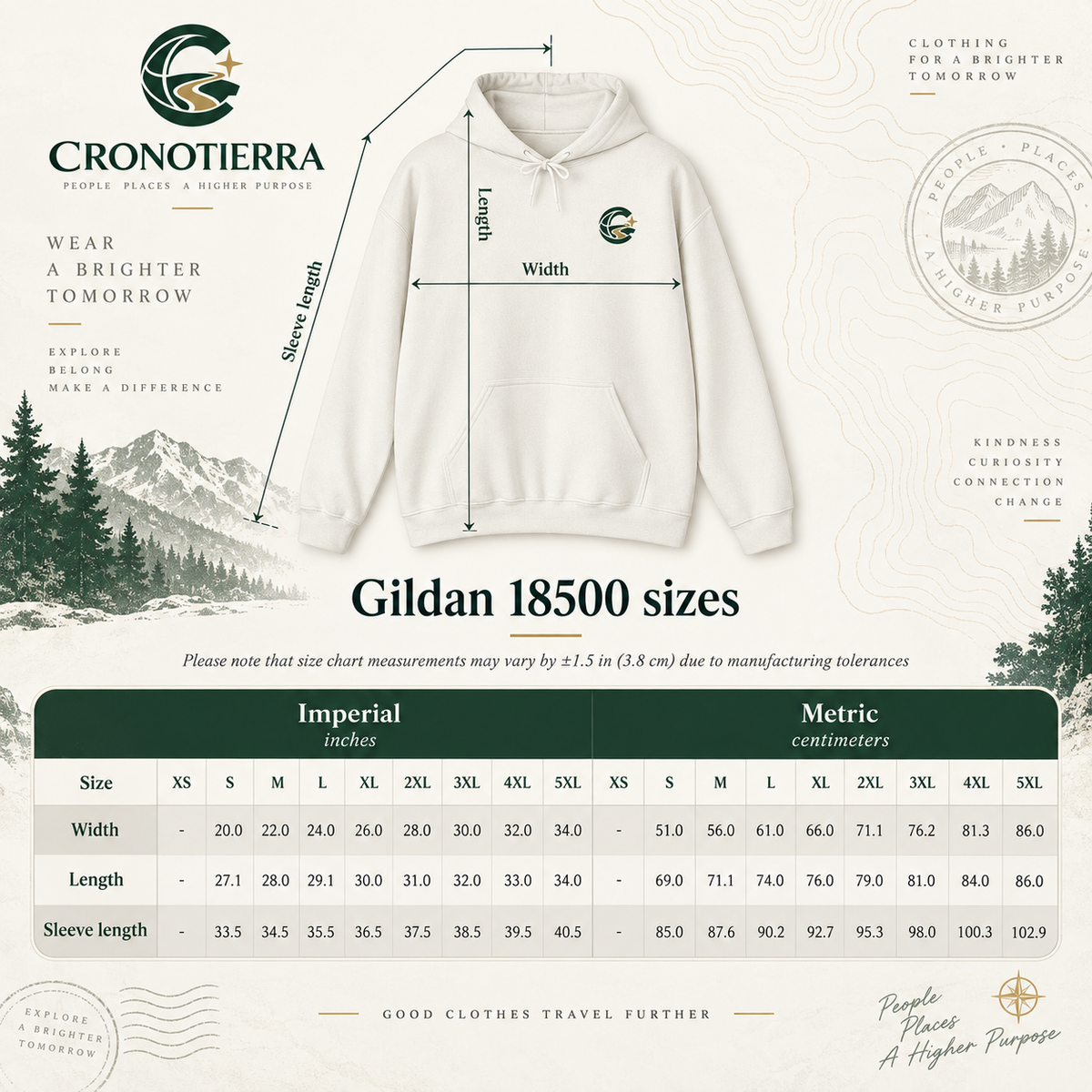 Sudadera con capucha gráfica Cronotierra Origin — Diseño inspirado en el legado