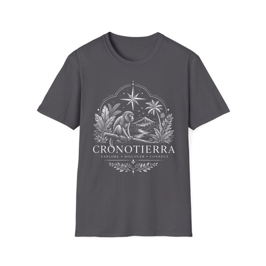Adventure Monkey T-Shirt — 'Cronotierra' Vintage Jungle Compass Tee